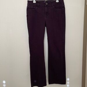 Lee Slender Secret Jeans in Burgundy